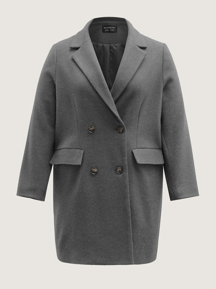 Teresa | Women’s solid suit collar button pockets coat