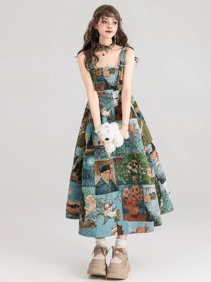 Wendy | Women's jacquard printed dress