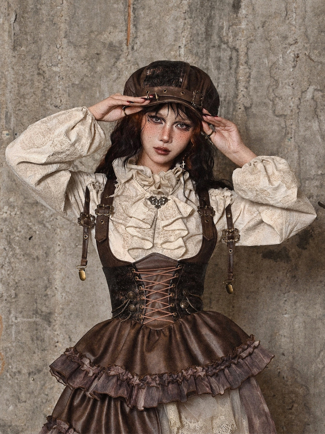 Brianna | Women's steampunk beret cap