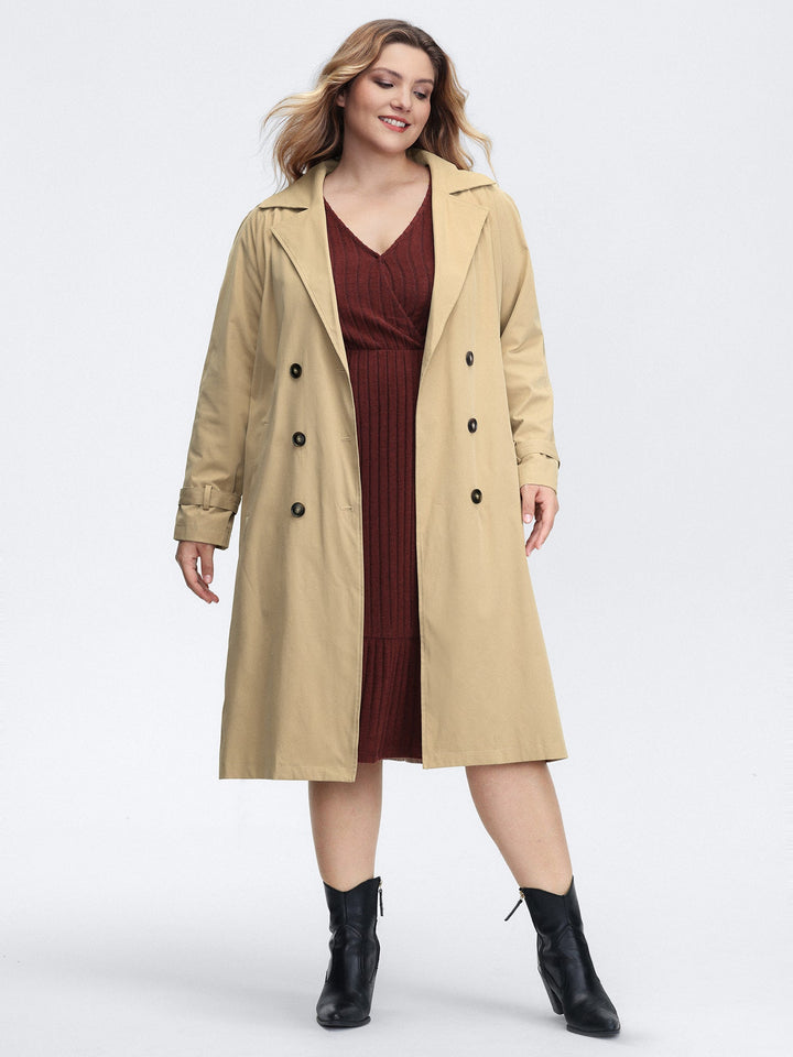 Ruth | Women’s adjustable tab sleeve lined trench coat