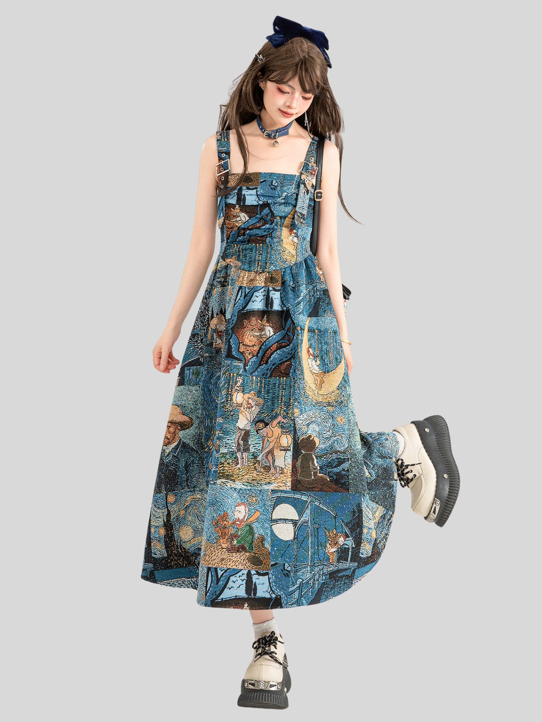 Wendy | Women's jacquard printed dress