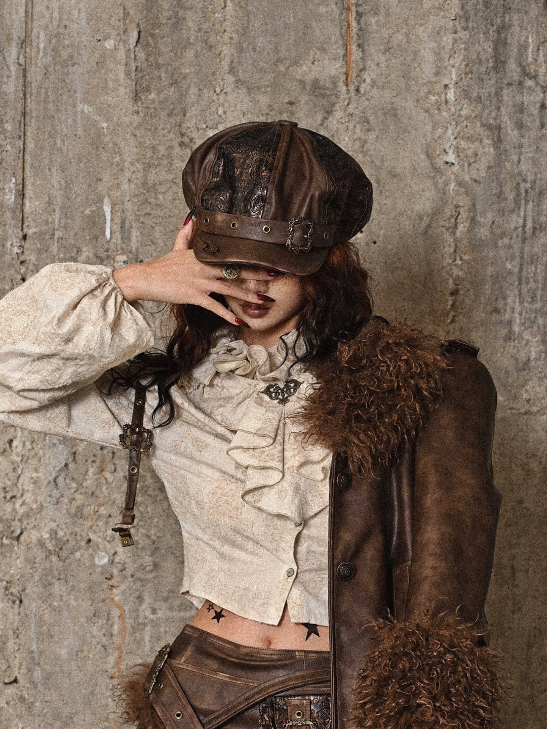 Brianna | Women's steampunk beret cap