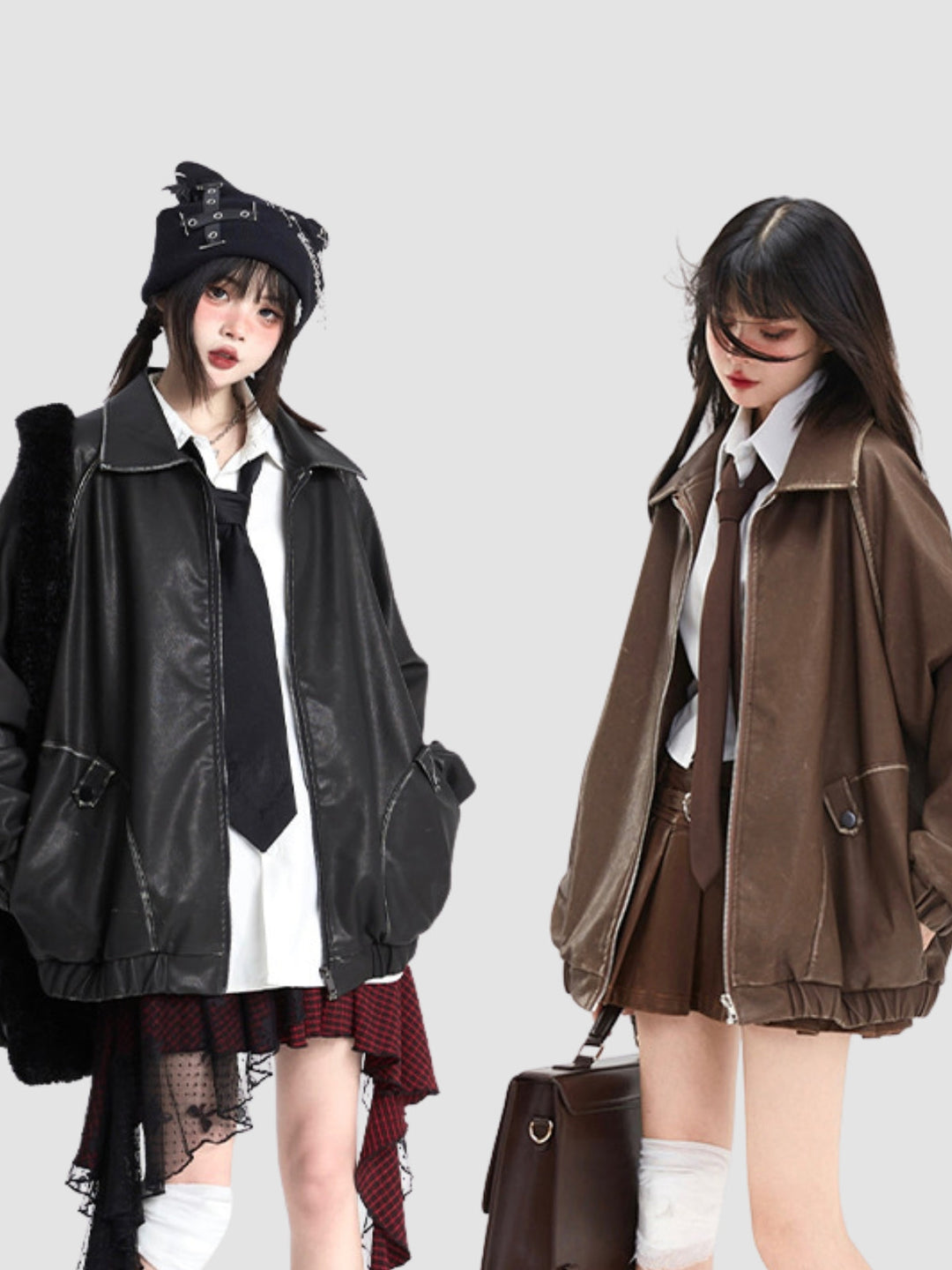 Taylor | Women's oversized leather jacket