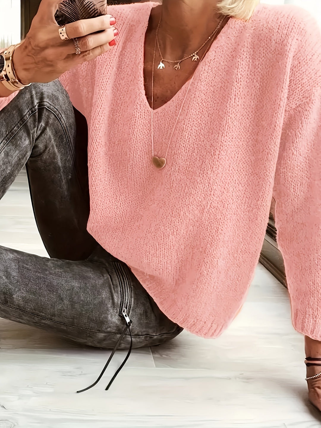 Abby | Women’s knit sweater with timeless design and versatile fit