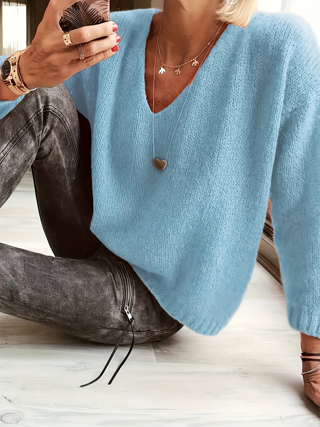 Abby | Women’s knit sweater with timeless design and versatile fit