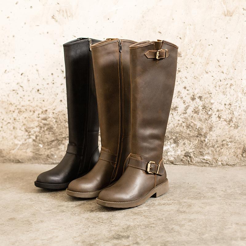 Luna | Women's knee-high western boots with retro edge