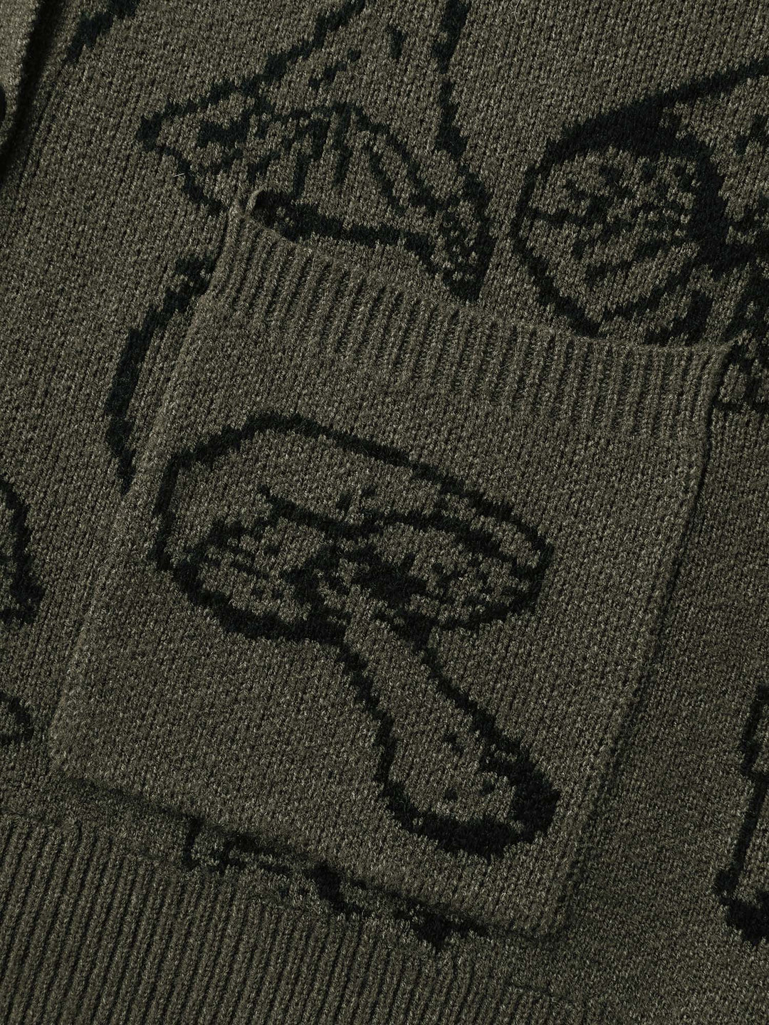 Charity | Women’s mushroom print button-front cardigan