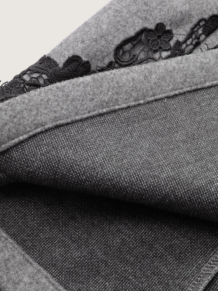 Wanda | Women’s color contrast belted lace jacket