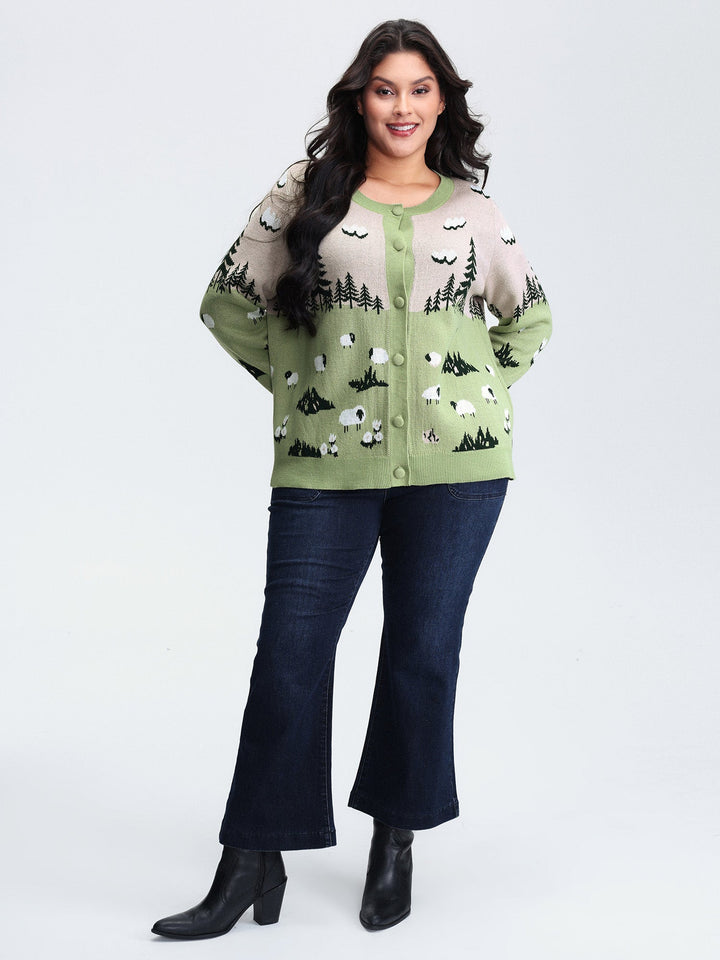 Bridget | Women’s nature-inspired button-up knit cardigan