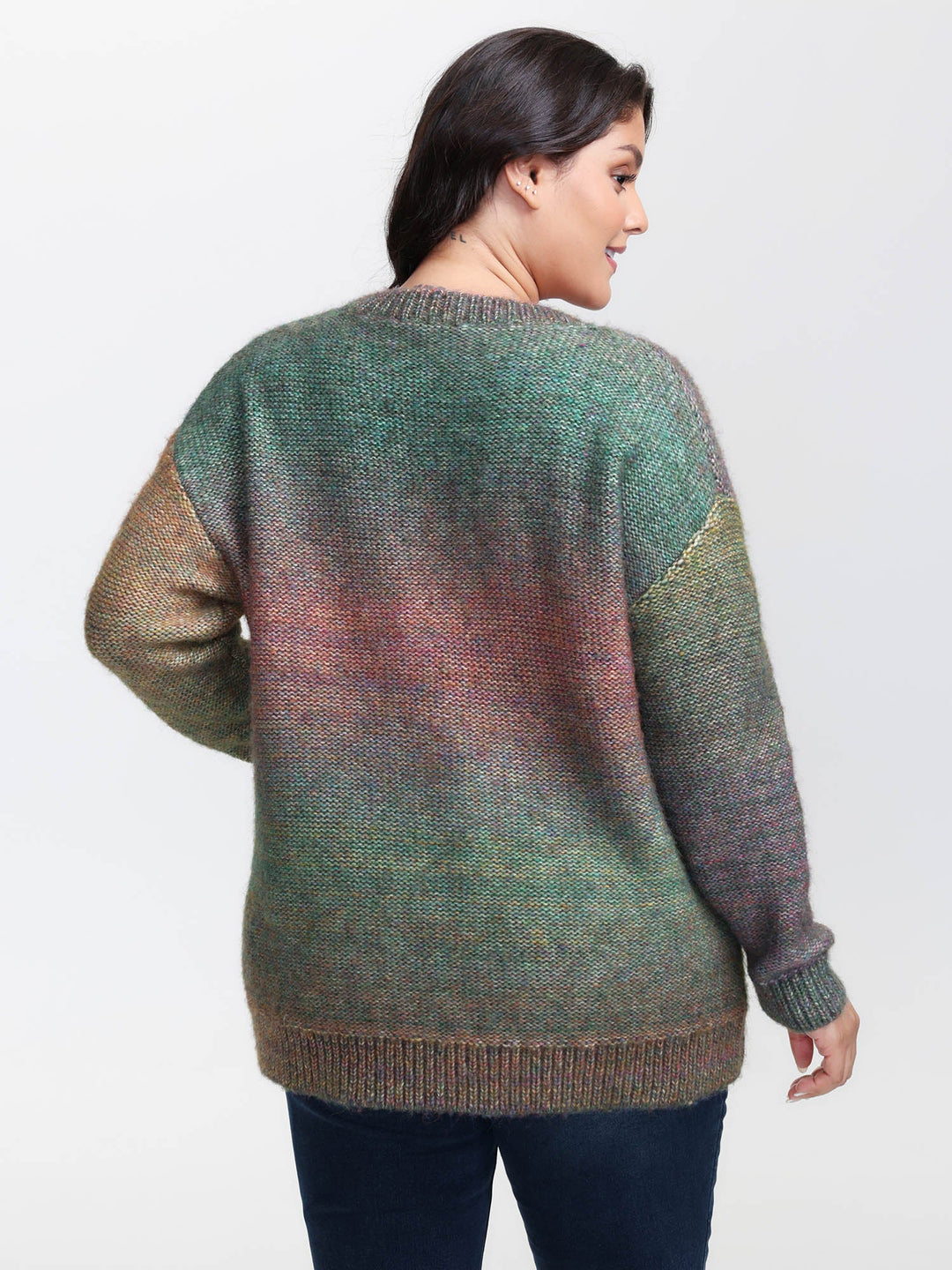 Courtney | Women’s ombre cable knit pullover sweater