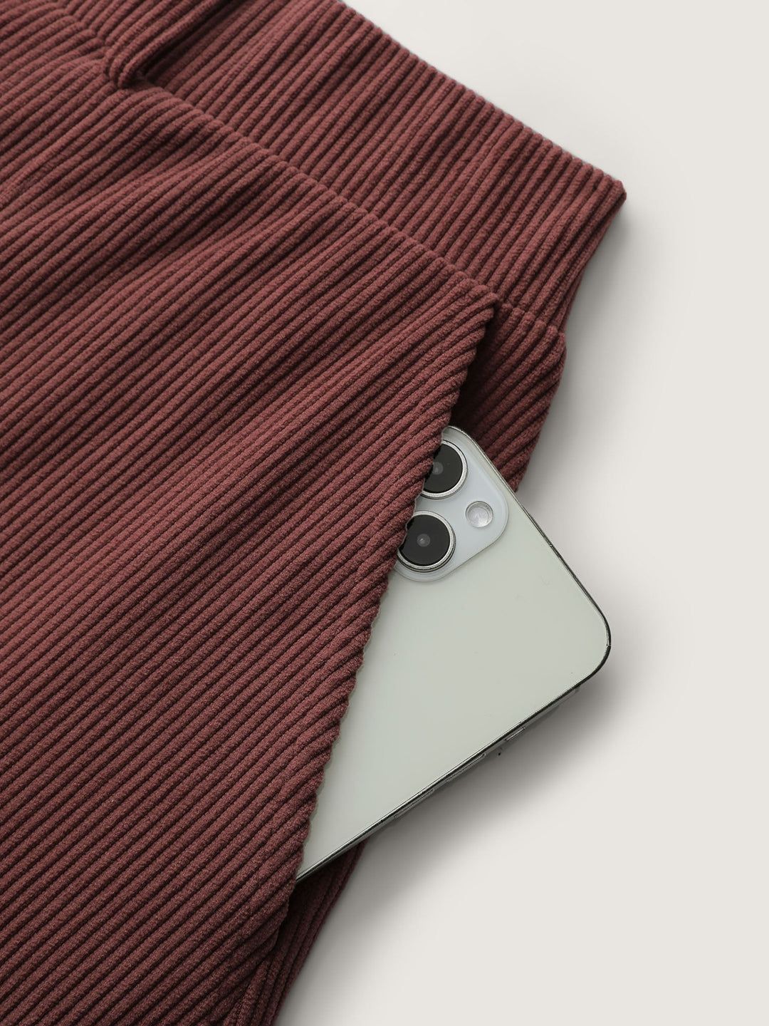 Lilia | Women’s corduroy button detail A-line midi skirt