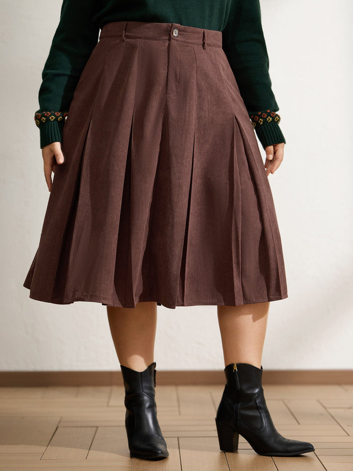 Trinity | Women’s pleated waist-defining midi skirt