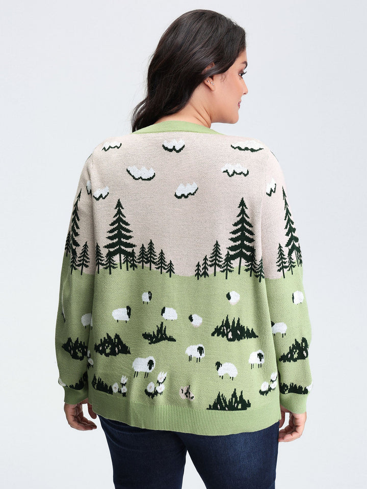 Bridget | Women’s nature-inspired button-up knit cardigan