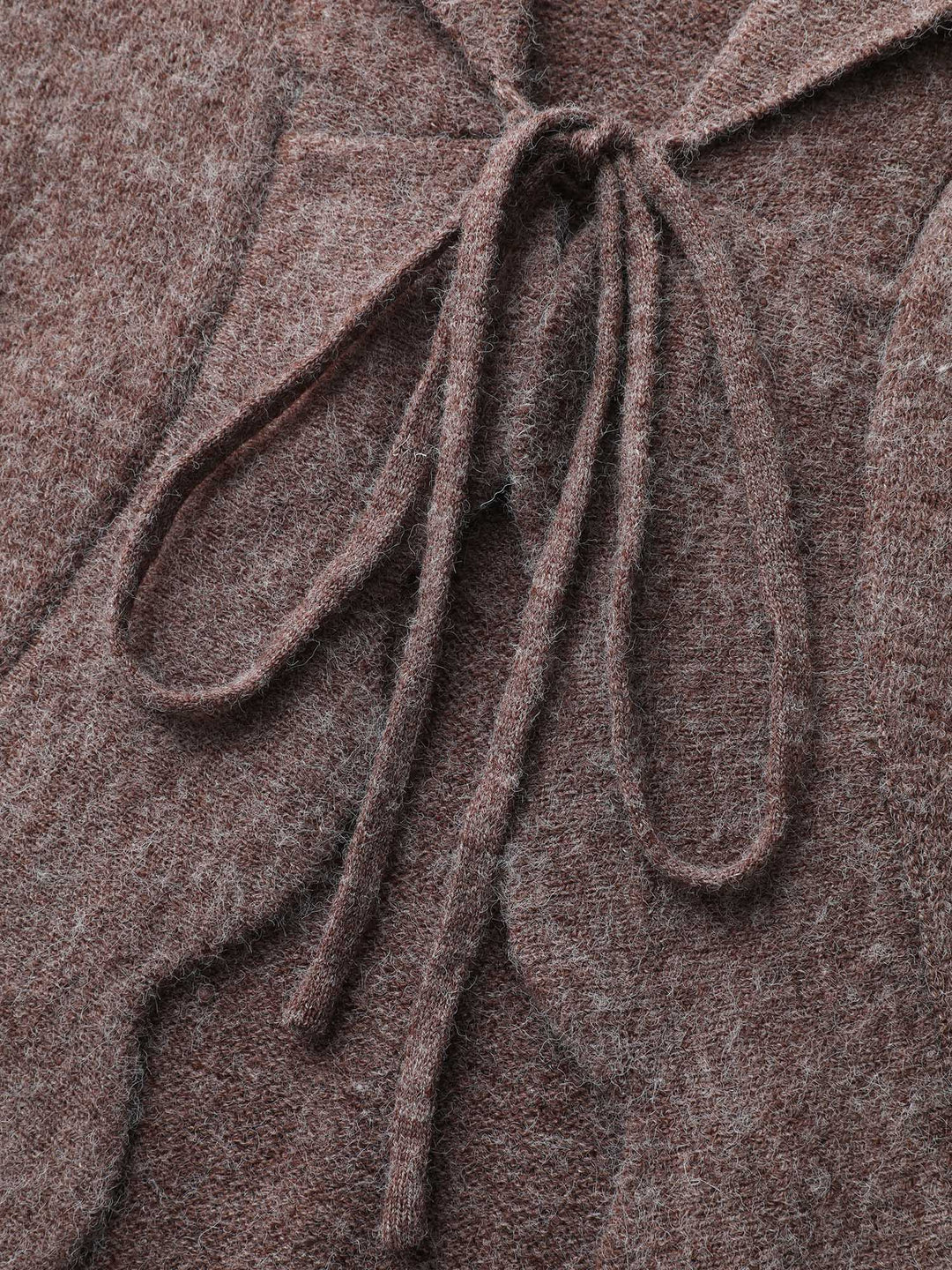 Elisa | Women’s wavy arc hem tie-front knit cardigan