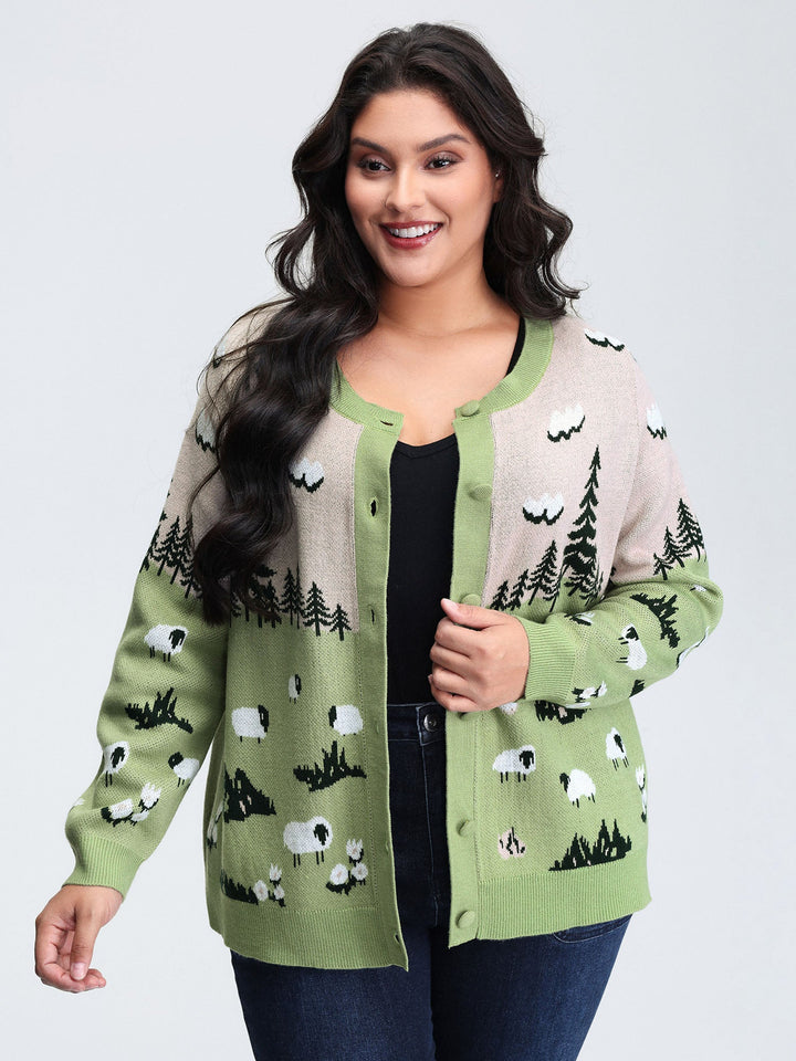 Bridget | Women’s nature-inspired button-up knit cardigan