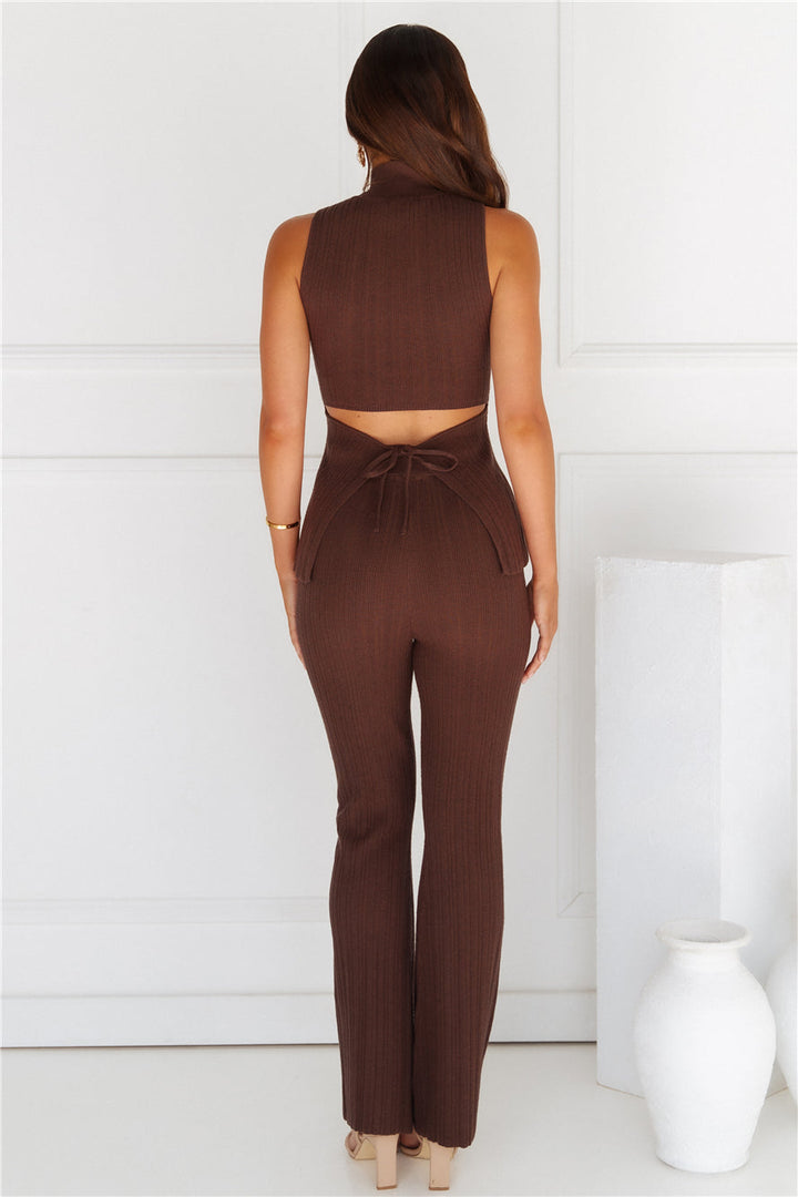 Dess | Women’s high-waisted ribbed pants with wide-leg fit