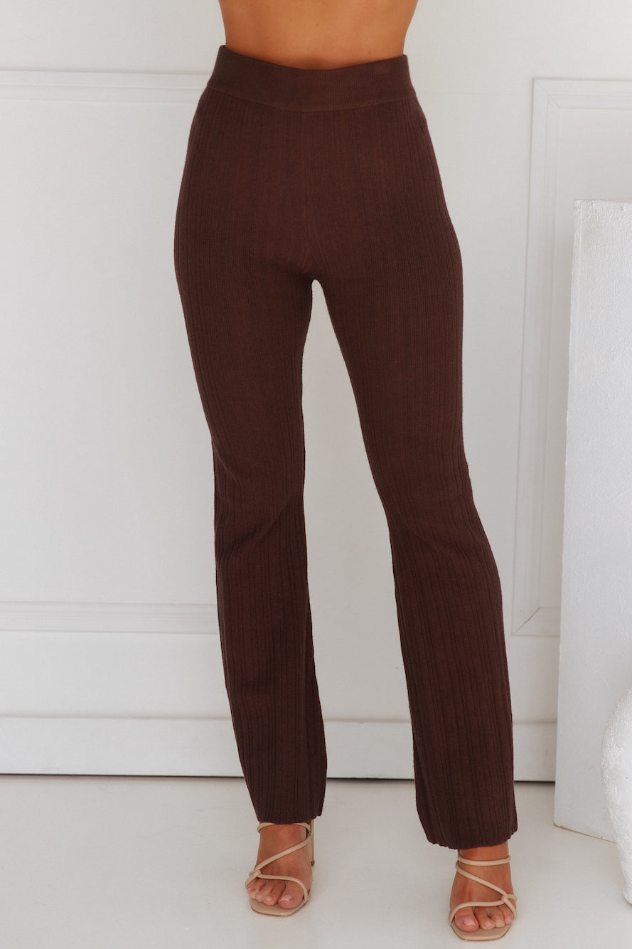 Dess | Women’s high-waisted ribbed pants with wide-leg fit