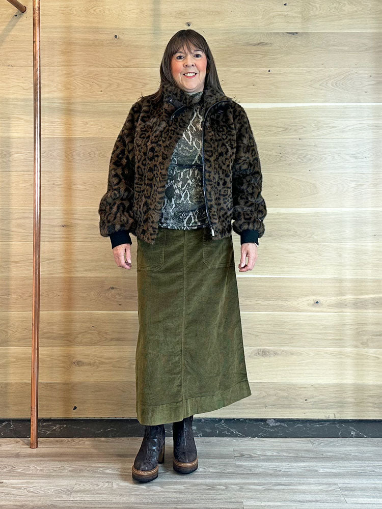 Gillian | Women’s short faux-fur jacket