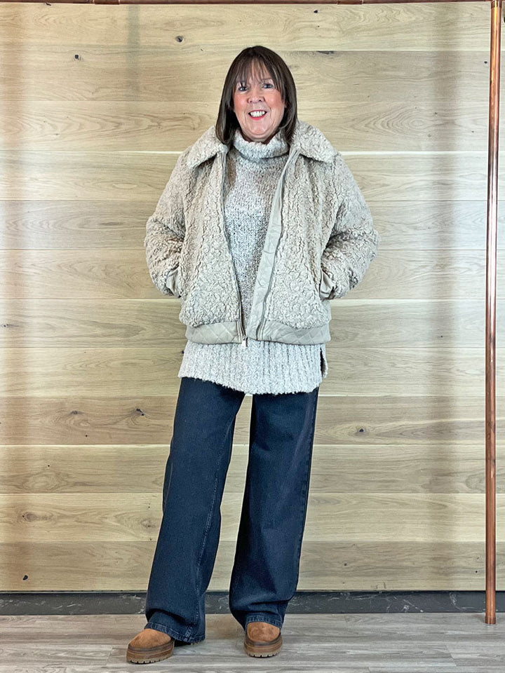 Ylona | Women’s teddy zip jacket