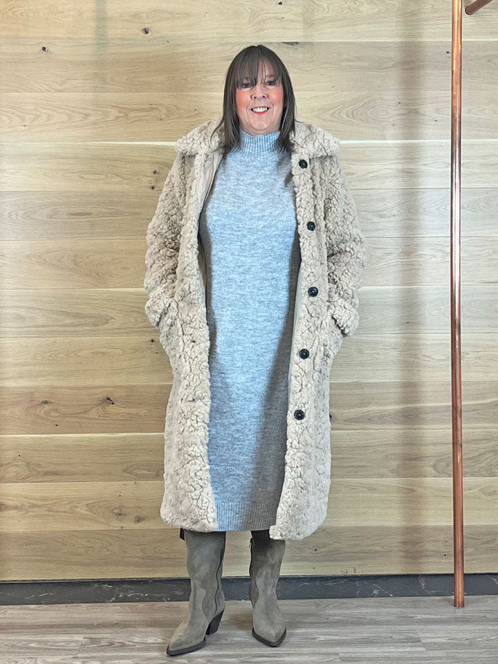 Jonna | Women’s long teddy coat