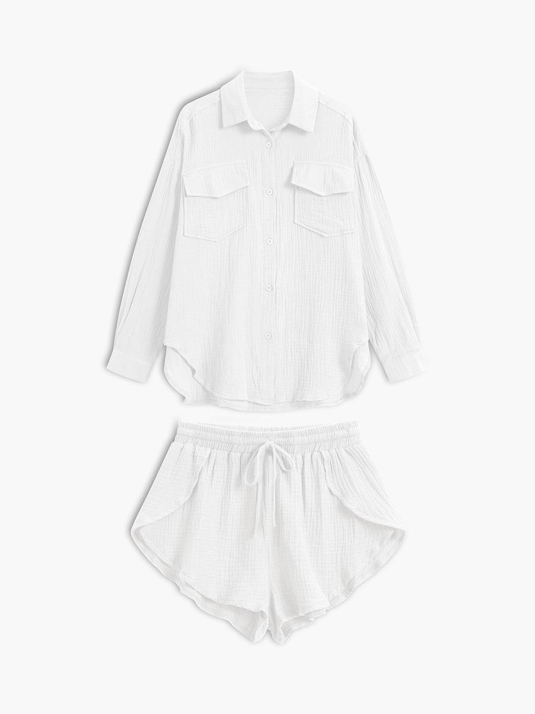 Lindy | Women’s two-piece casual set with shorts and shirt