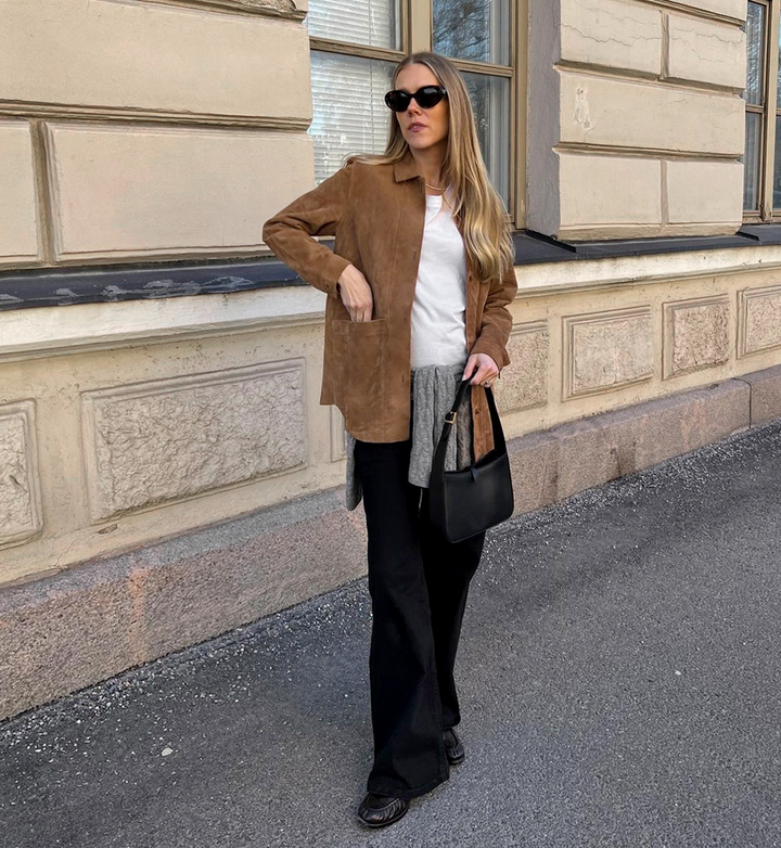 Thea | Women’s oversized coat with classic collar and relaxed silhouette