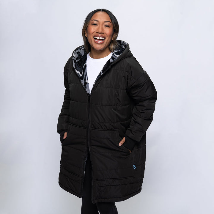 Gigi | Women’s long reversible padded jacket