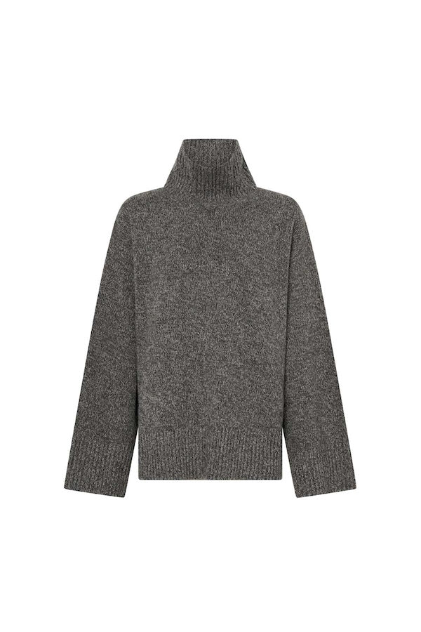 Lizbeth | Women’s ribbed funnel neck knit sweater