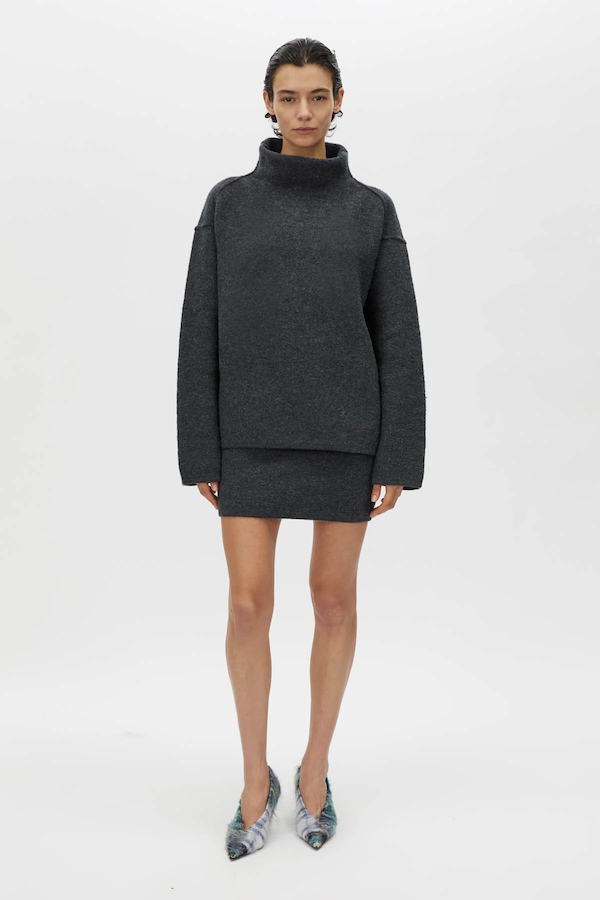 Mariam | Women’s merino wool funnel neck sweater