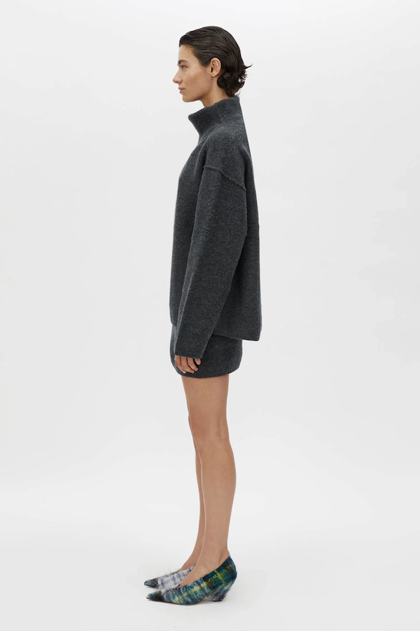 Mariam | Women’s merino wool funnel neck sweater