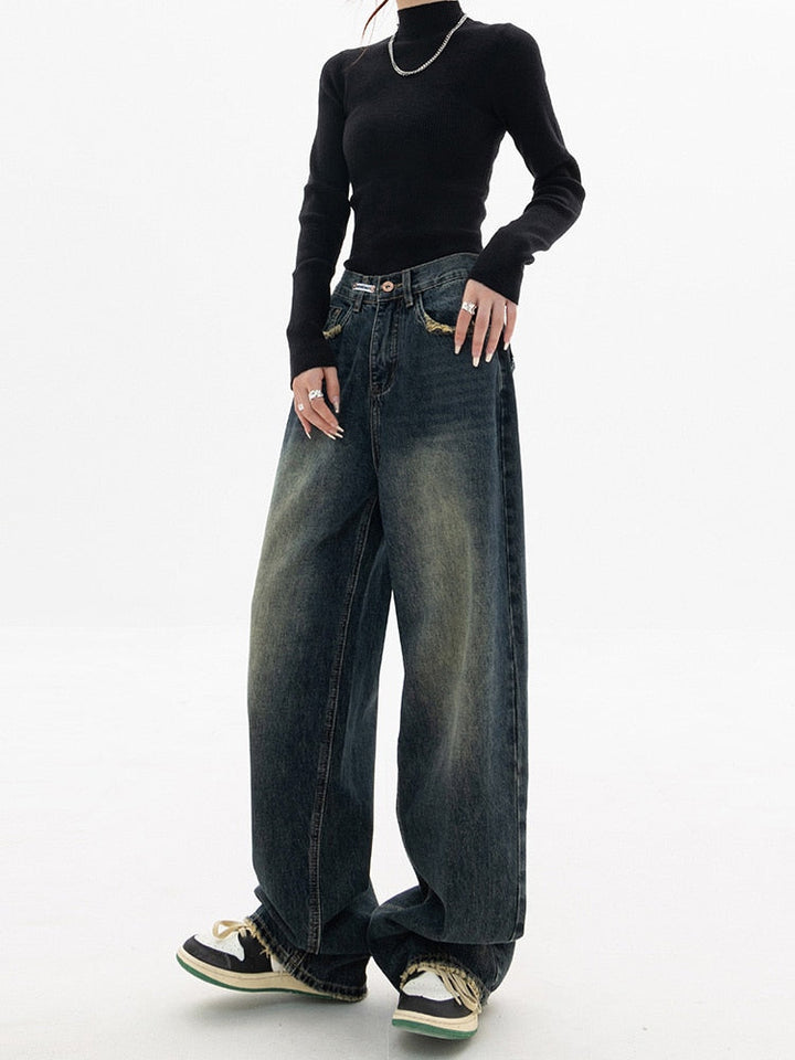 Harper | Loose high-waist jeans with wide leg