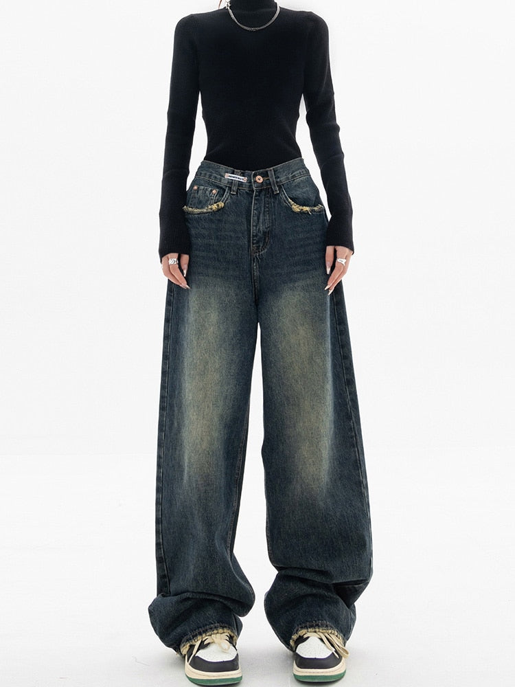Harper | Loose high-waist jeans with wide leg