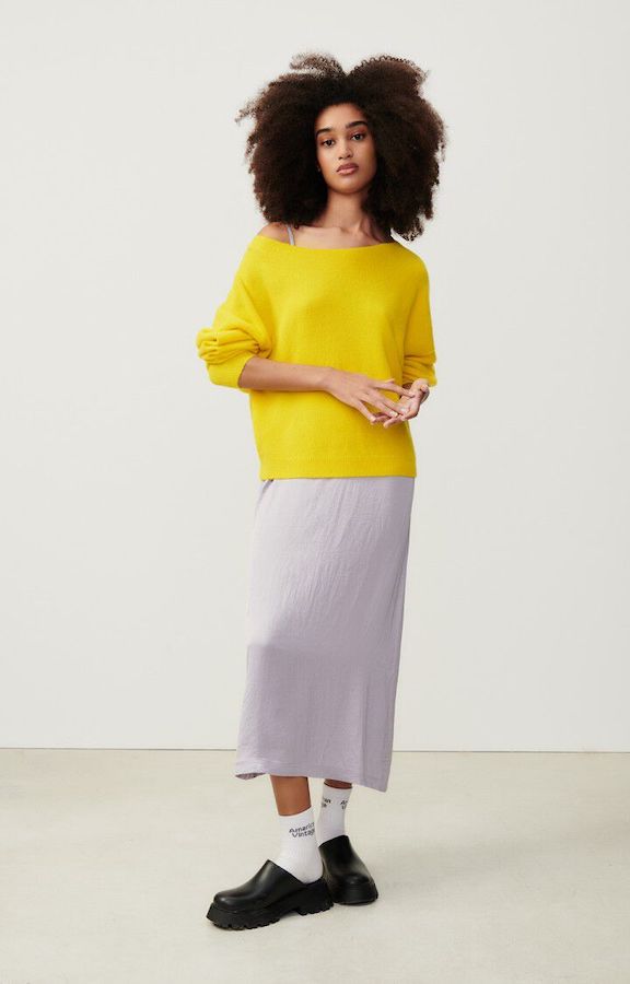 Janina | Women’s off-shoulder relaxed knit sweater