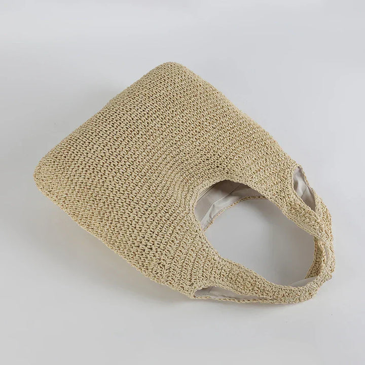 Kaylee | Women’s tote bag with wicker design and interior pocket