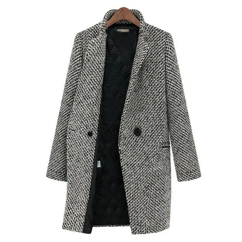 Cheska | Women’s wool-blend v-neck overcoat