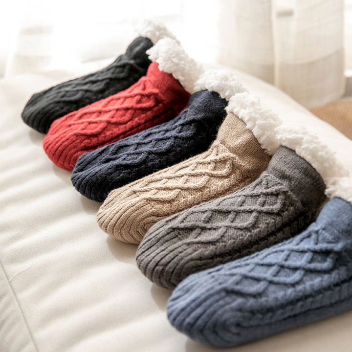 Maricel | Women’s brushed fleece anti-slip socks