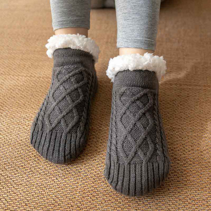 Maricel | Women’s brushed fleece anti-slip socks