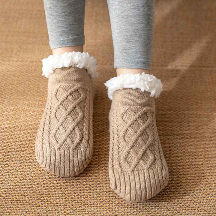 Maricel | Women’s brushed fleece anti-slip socks