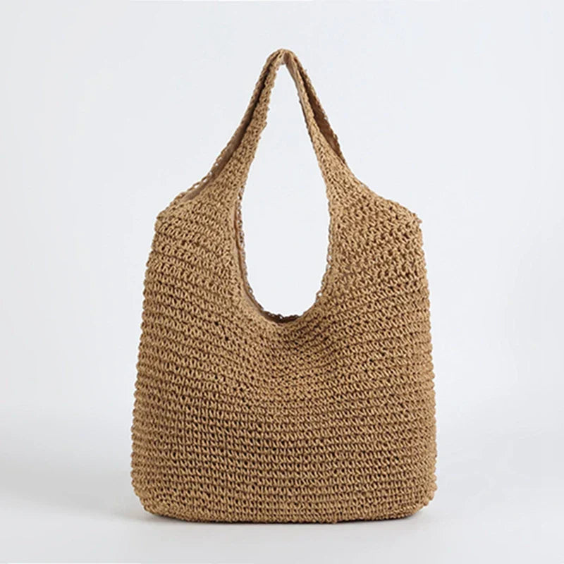 Kaylee | Women’s tote bag with wicker design and interior pocket