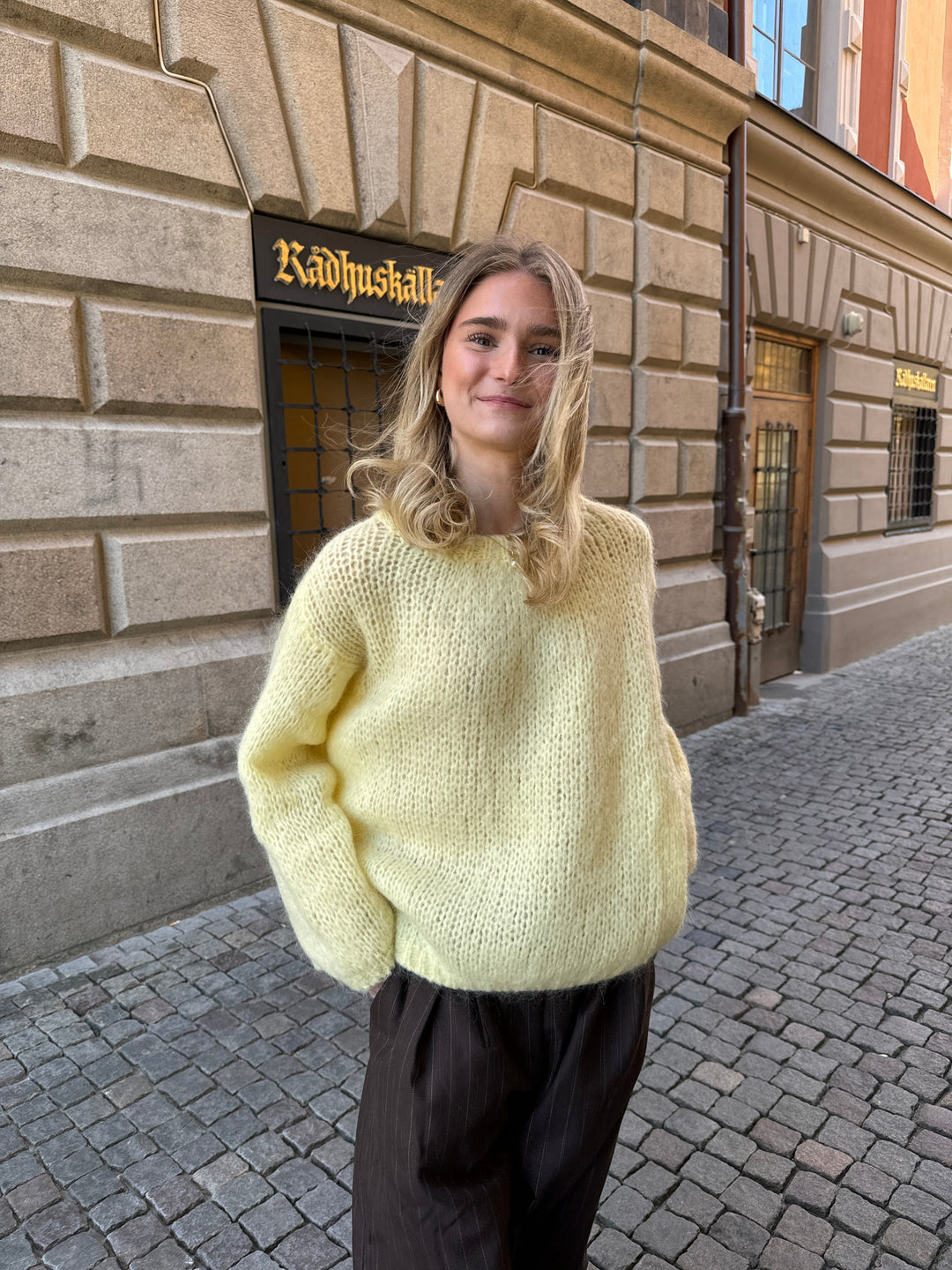 Adeline | Women’s knit sweater with draped design