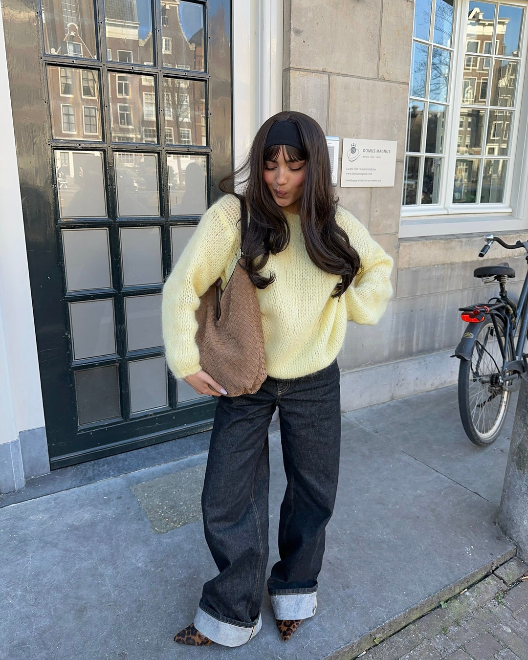 Adeline | Women’s knit sweater with draped design