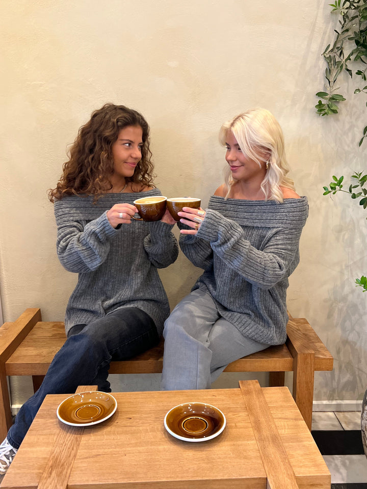 Reese | Women’s oversized knit with off-shoulder design