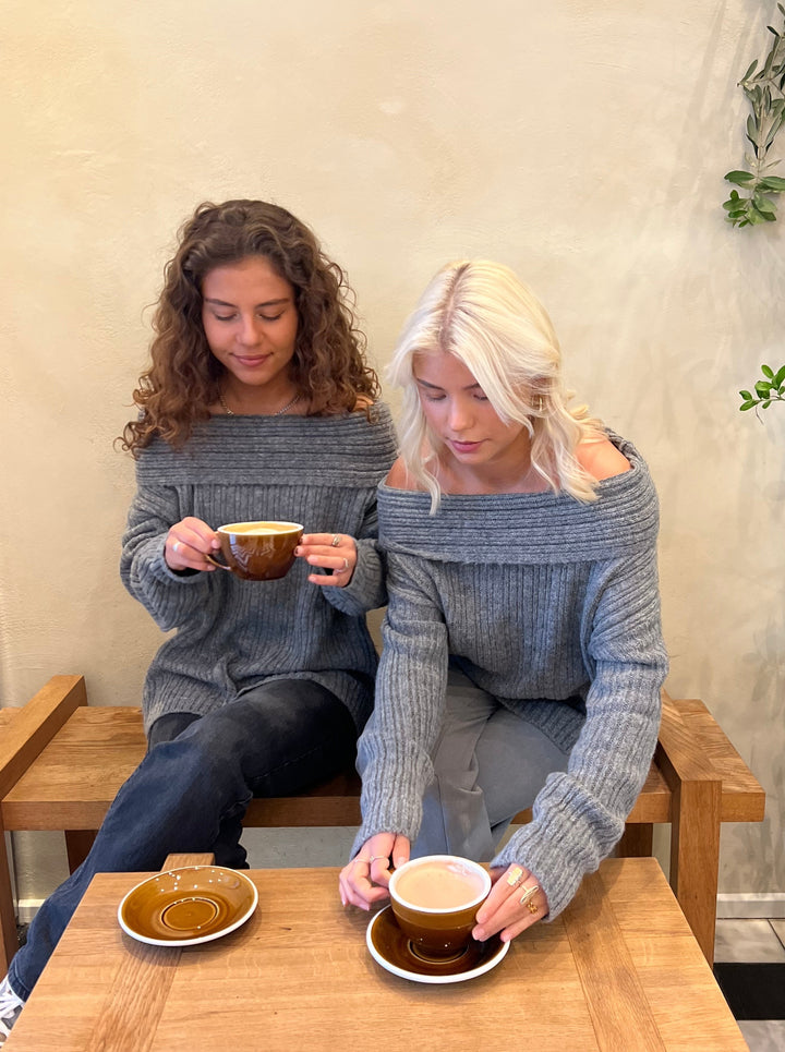 Reese | Women’s oversized knit with off-shoulder design