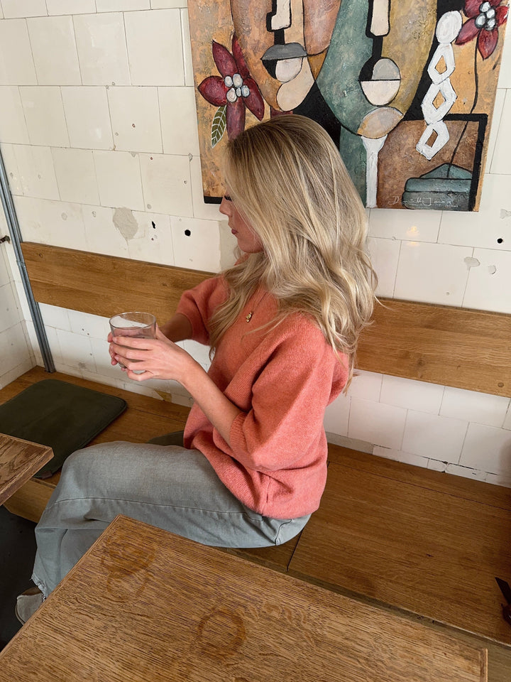 Sylvie | Women’s knit sweater with three-quarter sleeve design