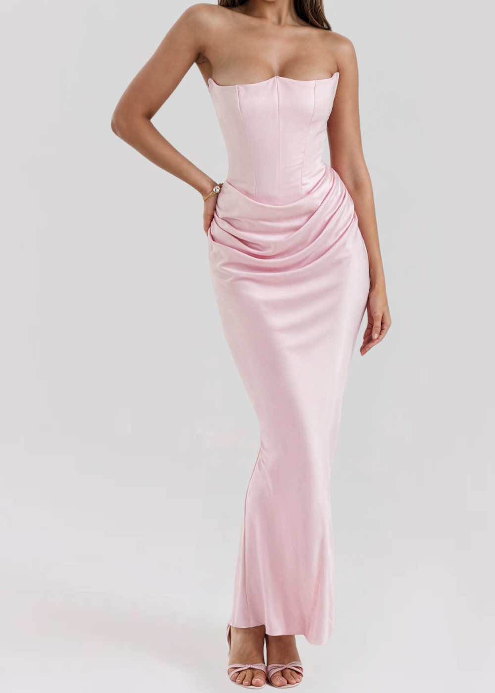 Vera | Strapless tube elegant maxi dress