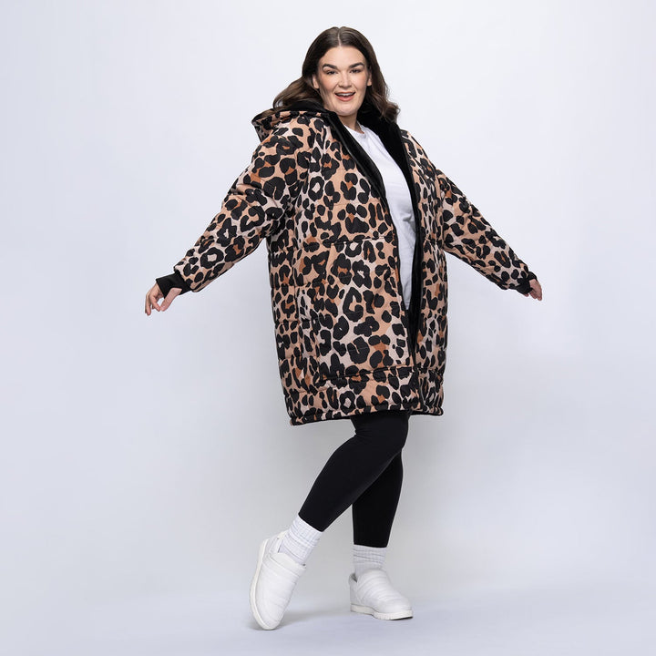 Elvie | Women’s reversible long puffer jacket