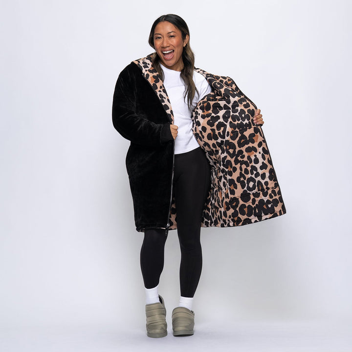 Elvie | Women’s reversible long puffer jacket