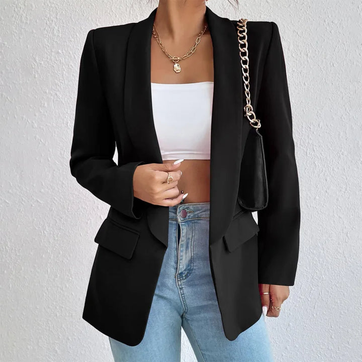 Alethea | Women's chic plain tailored blazer with clean lines