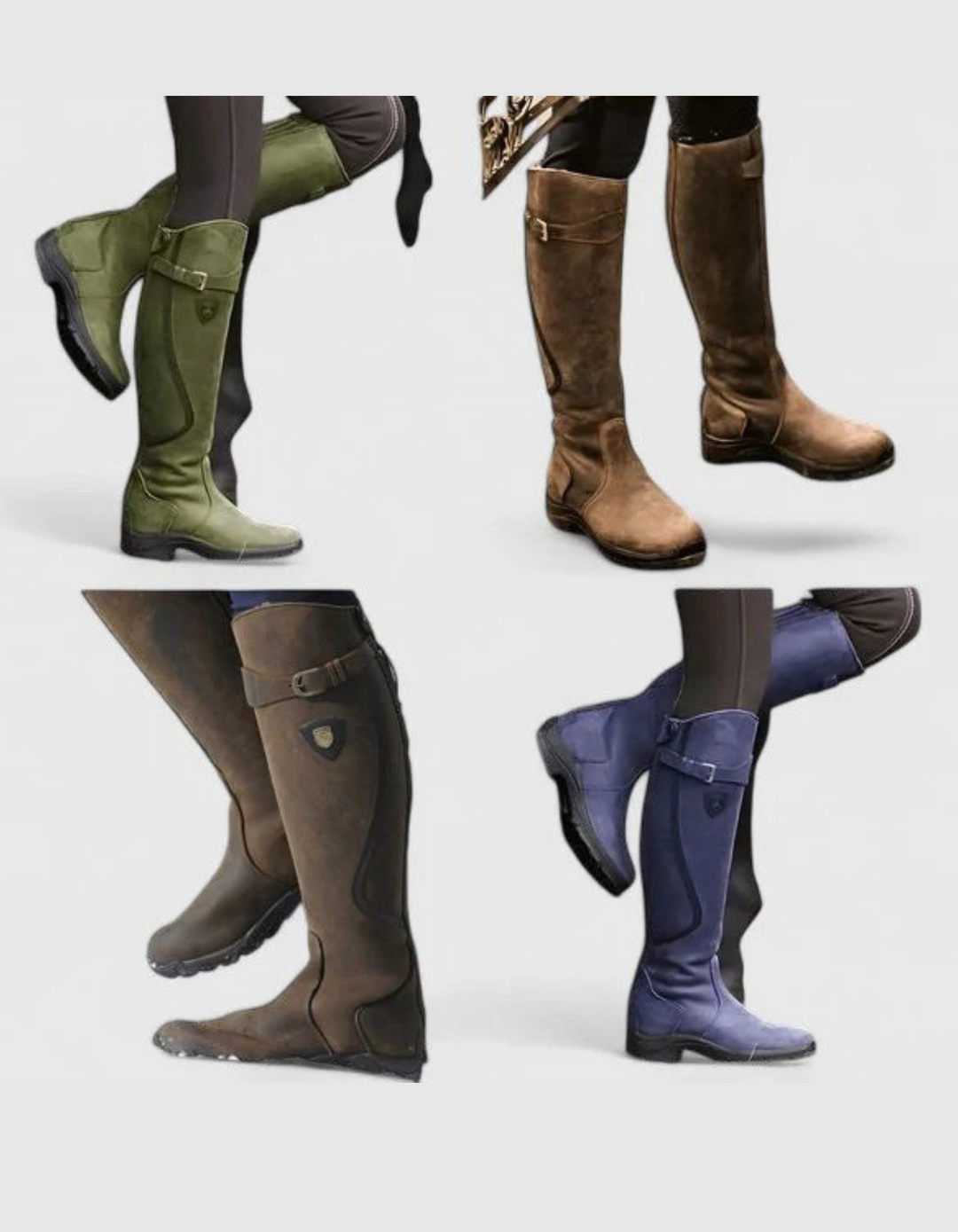 Yana | Women’s riding boots with buckle detail and contoured silhouette