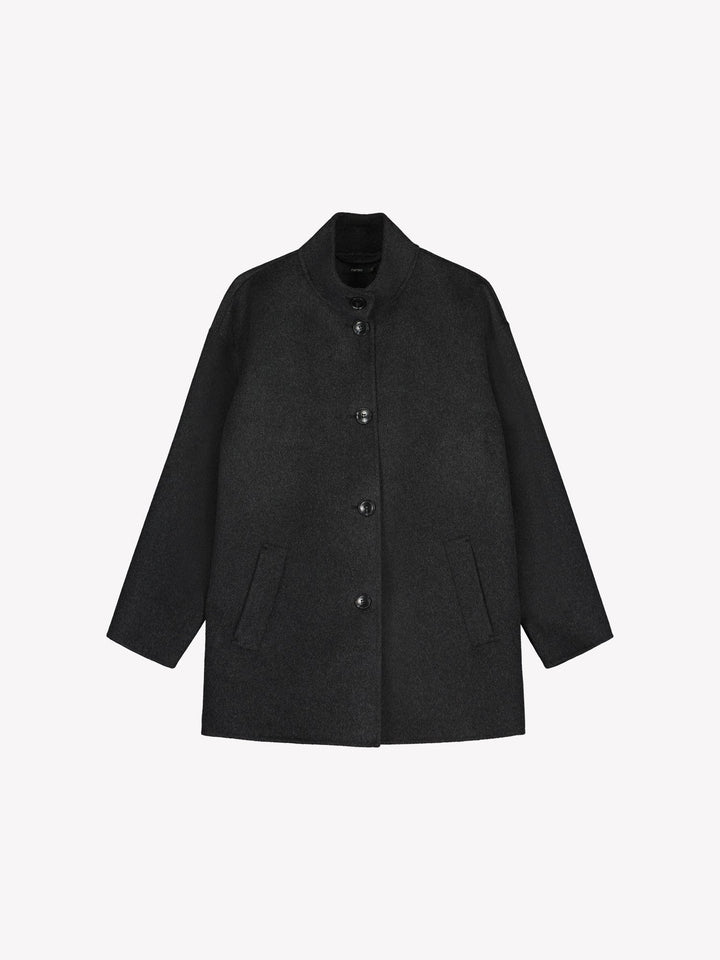 Trixia | Women’s short wool blend coat with minimalist design